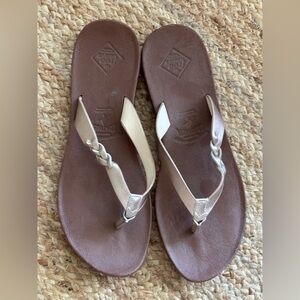 FREEWATERS gold mocha leather Sedona sandal